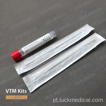 Kit de tubo de teste covid kit vtm kit fda